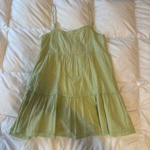 Kendall & Kylie Green Lace Trim Dress